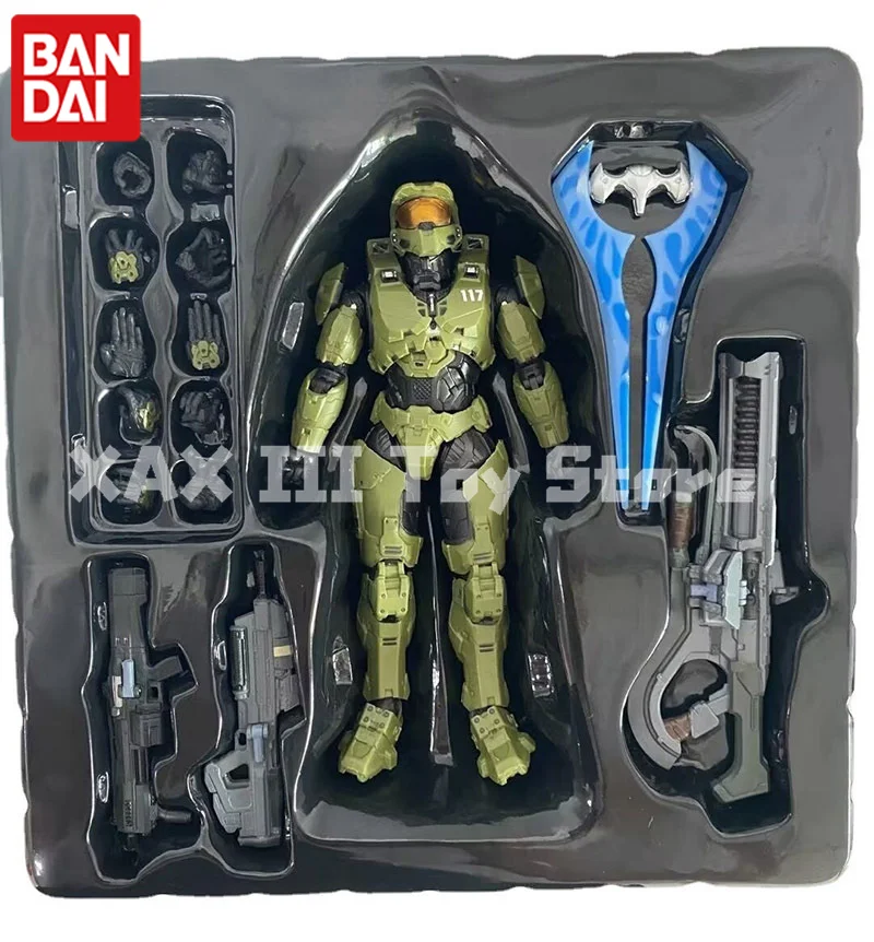 Cartoon Master Chief 5 Sergeant Infinite 1/12 Movable Model Doll Anime Action Figures Ornaments Kid Toy Xmas Gift