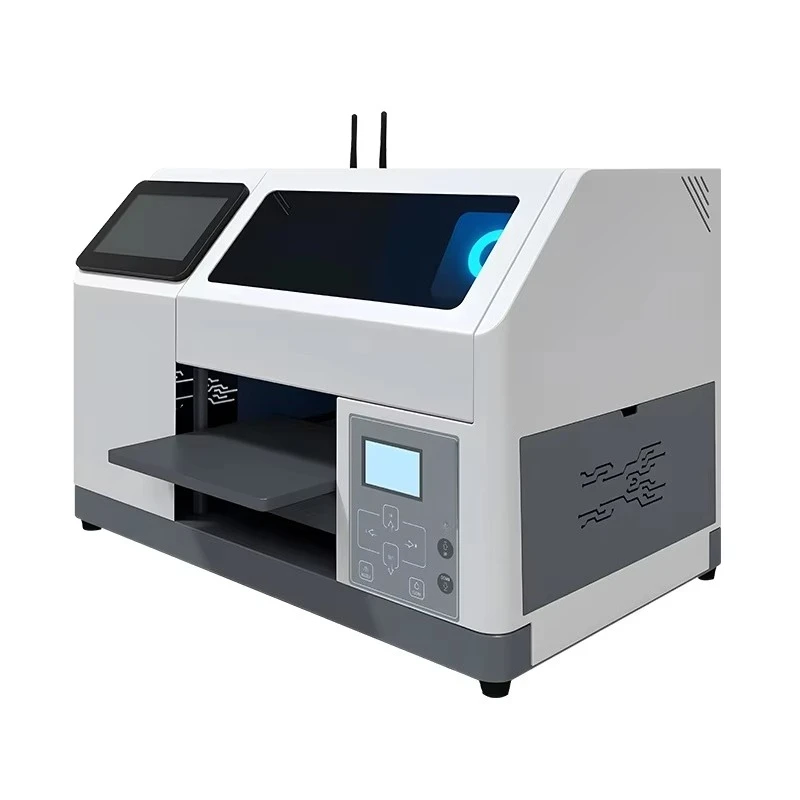 طابعة محمولة صغيرة أوتوماتيكية مقاس A5 تعمل باللمس بالأشعة فوق البنفسجية مع شاشة تعمل باللمس لأغطية الهاتف وطابعة كرات الجولف للهاتف #6