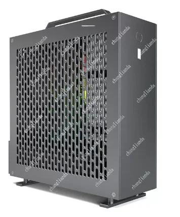 A24-V5 5L Mini ITX Case Small Form Factor Desktop Chassis with Dual Slot & 1U Single Output Power Supply