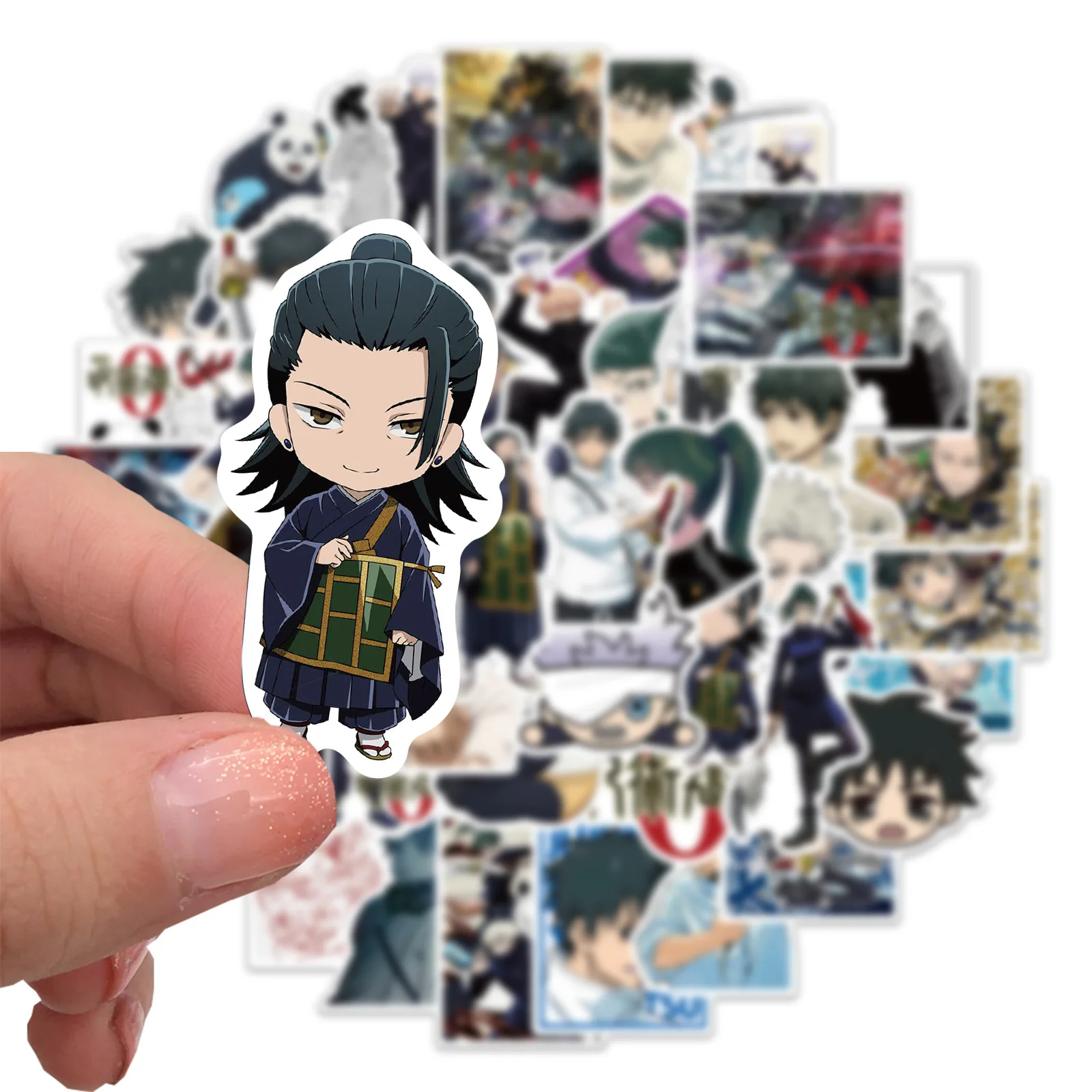 10/50 Buah Jepang Jujutsu Kaisen Stiker Anime Moif Decals Koper Skateboard Laptop Notebook Motor Stiker Telepon Hadiah Mainan