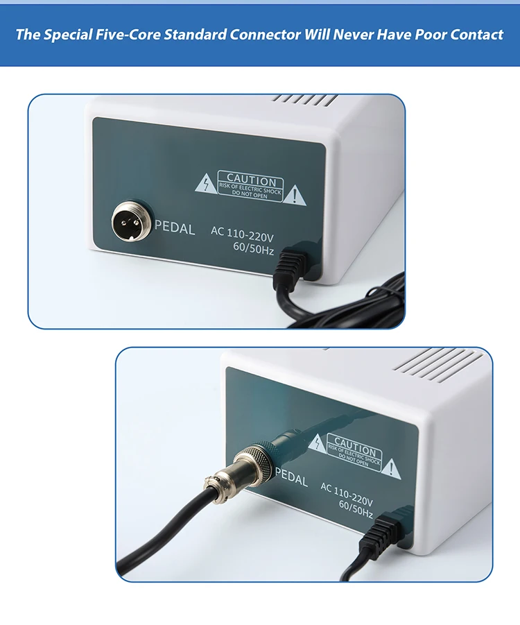 AZDENT Dental-Poliermikromotor mit 35000RPM Handstück-Set, Marathon Schnitzmaschine, Mikromotoreinheit, Laborzahnmedizin-Werkzeug – Detail 6