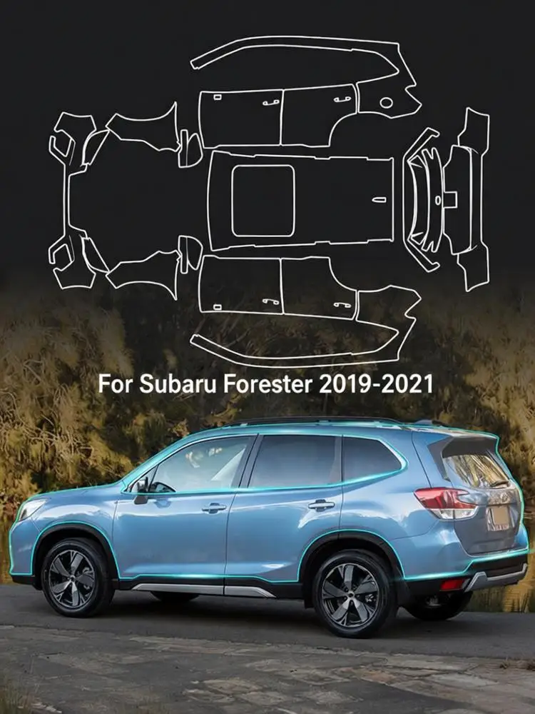 

8.5Mil TPU Bumper Paint Protection Film For Subaru Forester 2019-2021 Pre-cut PPF Matte Clear Bra Body Anti-Scratch Resistant