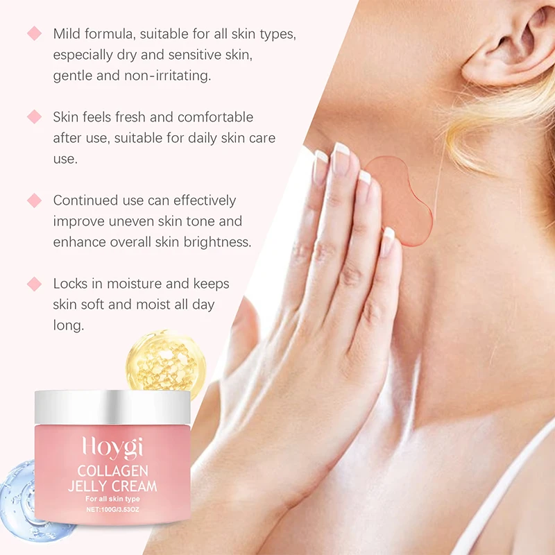 100g Jelly Face Cream Collagen Soft SPA Nourishing Moisturize Face Shrinks Pores Remove Comedones Jelly Essence Korean Skin Care view 3