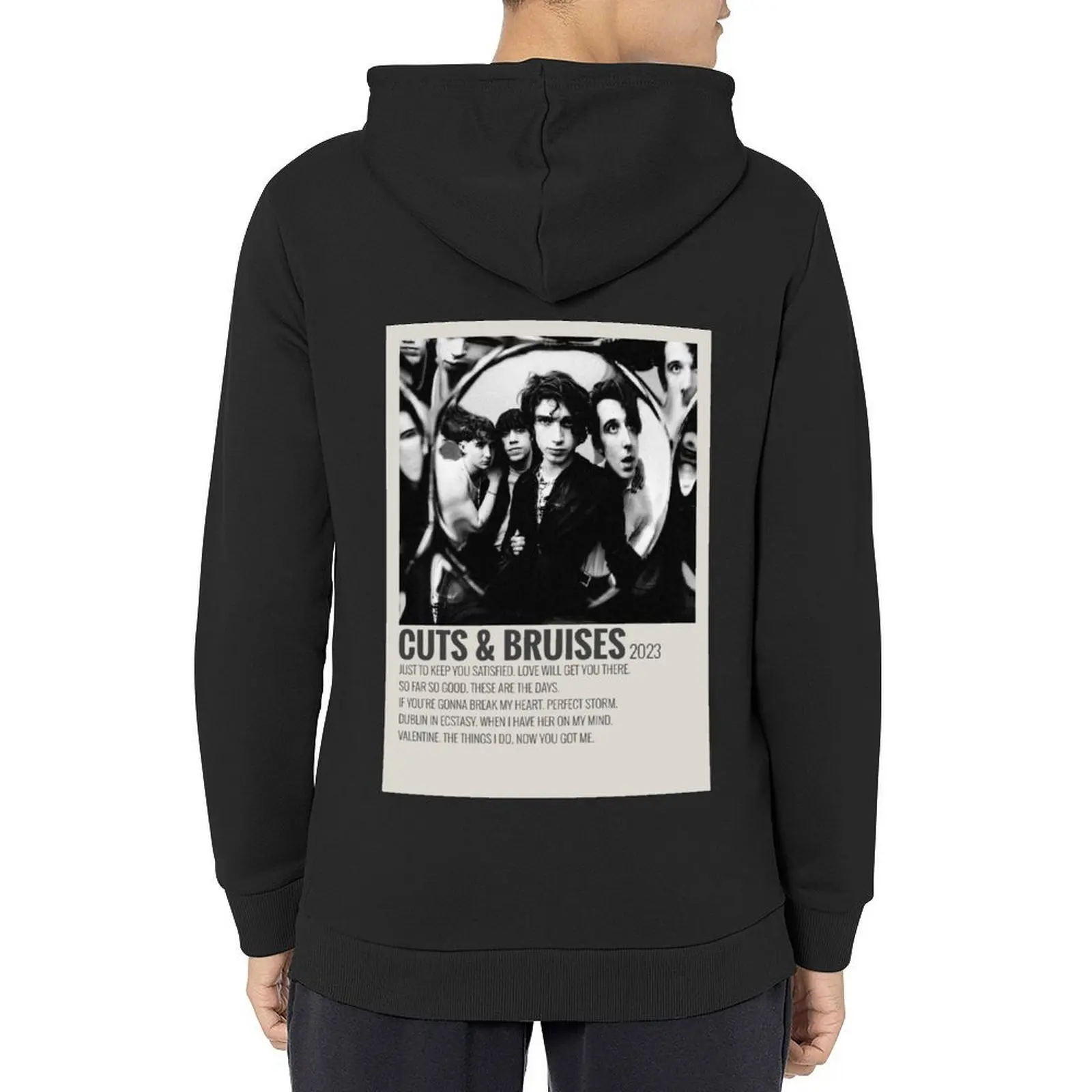 

inhaler cuts & bruises album Hoodie mens clothes mens designer clothes men's coat korean style clothes graphic hoodies