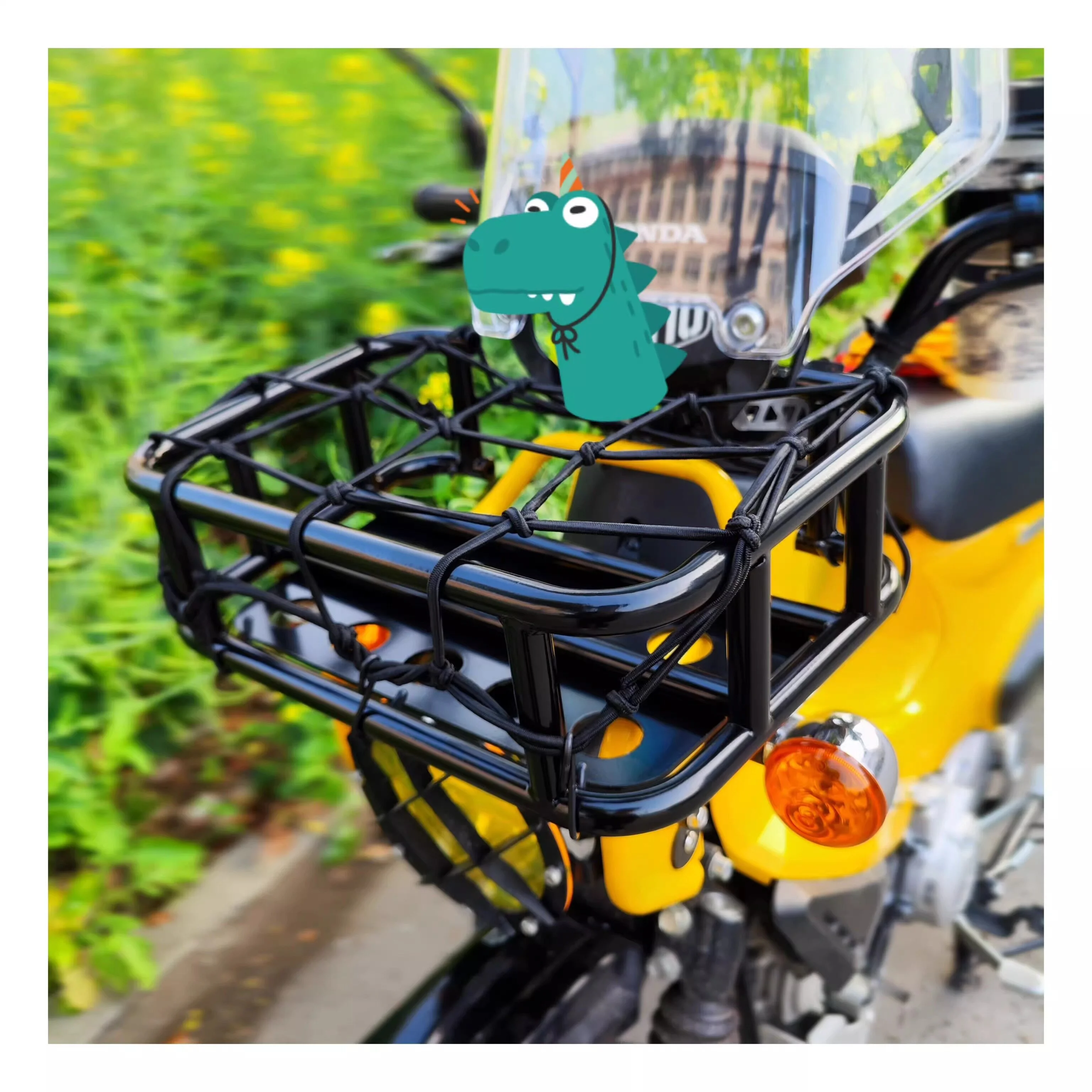 【Premium】For Honda Cub CC110 modified front basket aluminum alloy storage rack and rack for non-destructive installation
