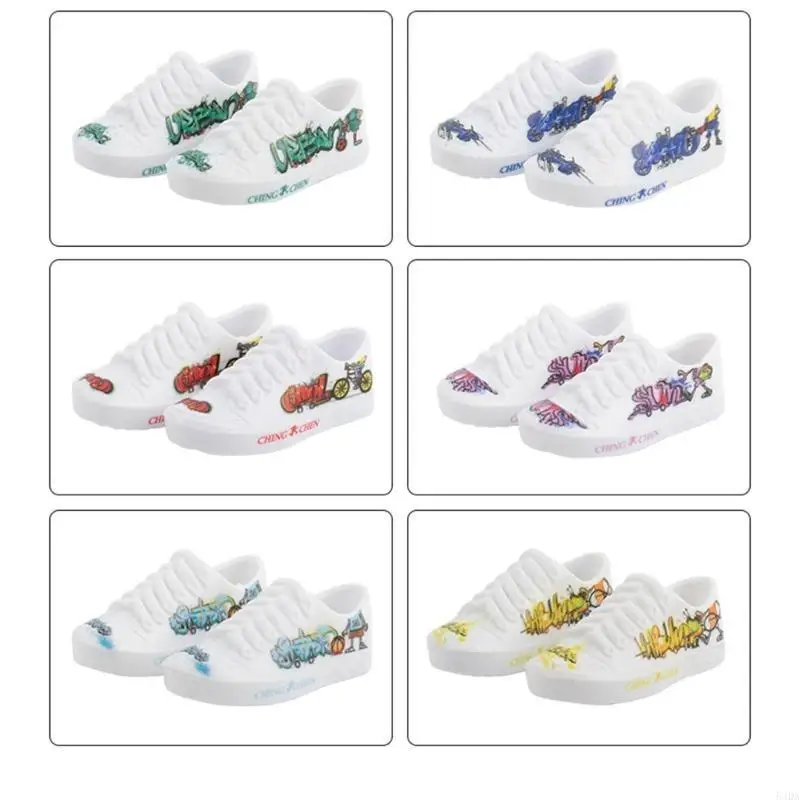 54DA Mini Ngón Tay Giày Ngón Tay Xe Tay Trò Chơi Quần Áo Phụ Kiện Mới Lạ Ngón Tay Thảm Lót Đầu Gối Ngón Tay Phụ Kiện