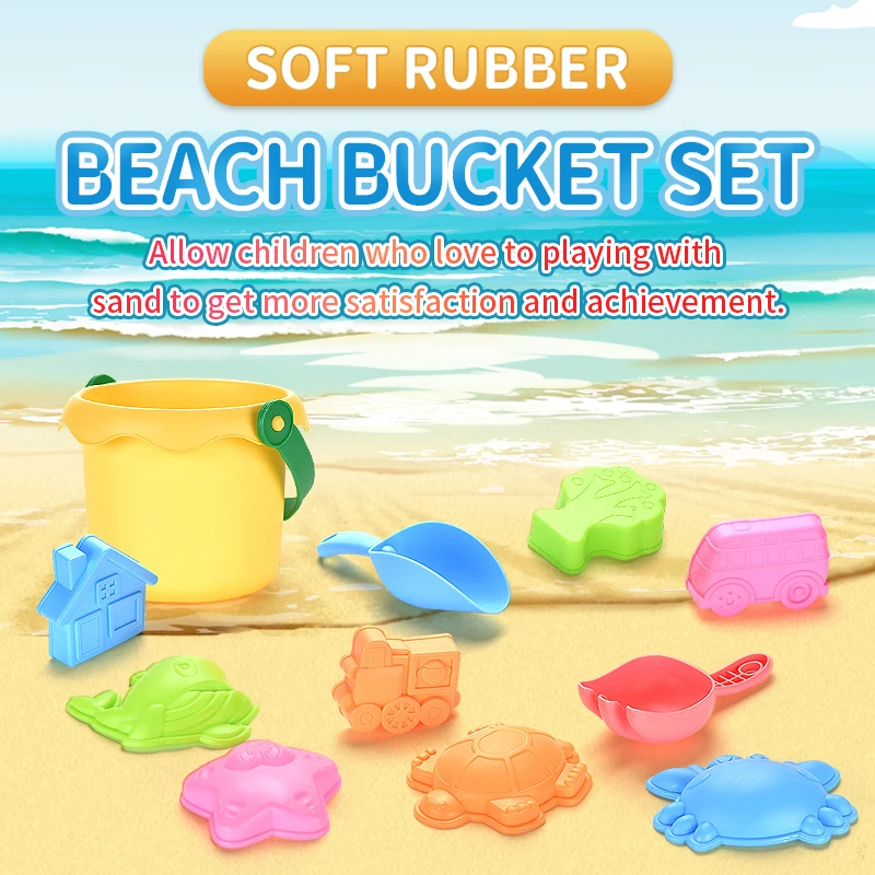 

Beach Fun Playset with Sand Tools - Durable Children's Sandbox Toys Including Shovels, Buckets, Sieves, and Watering Can, Ideal