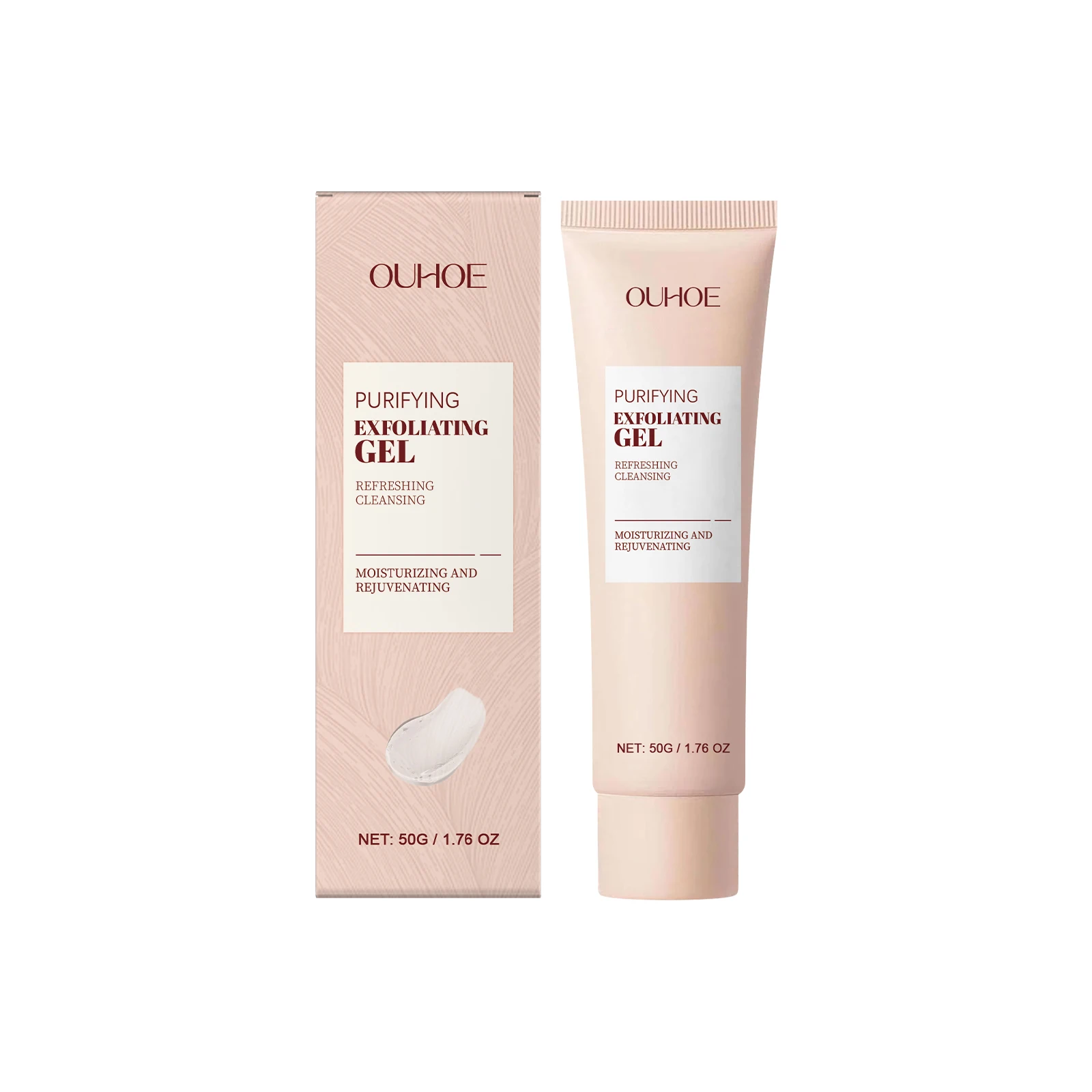 

OUHOE Exfoliating Gel Refreshing And Gentle Cleansing Facial Skin Delicate Moisturizing Oil Control Skin Care Cleanser