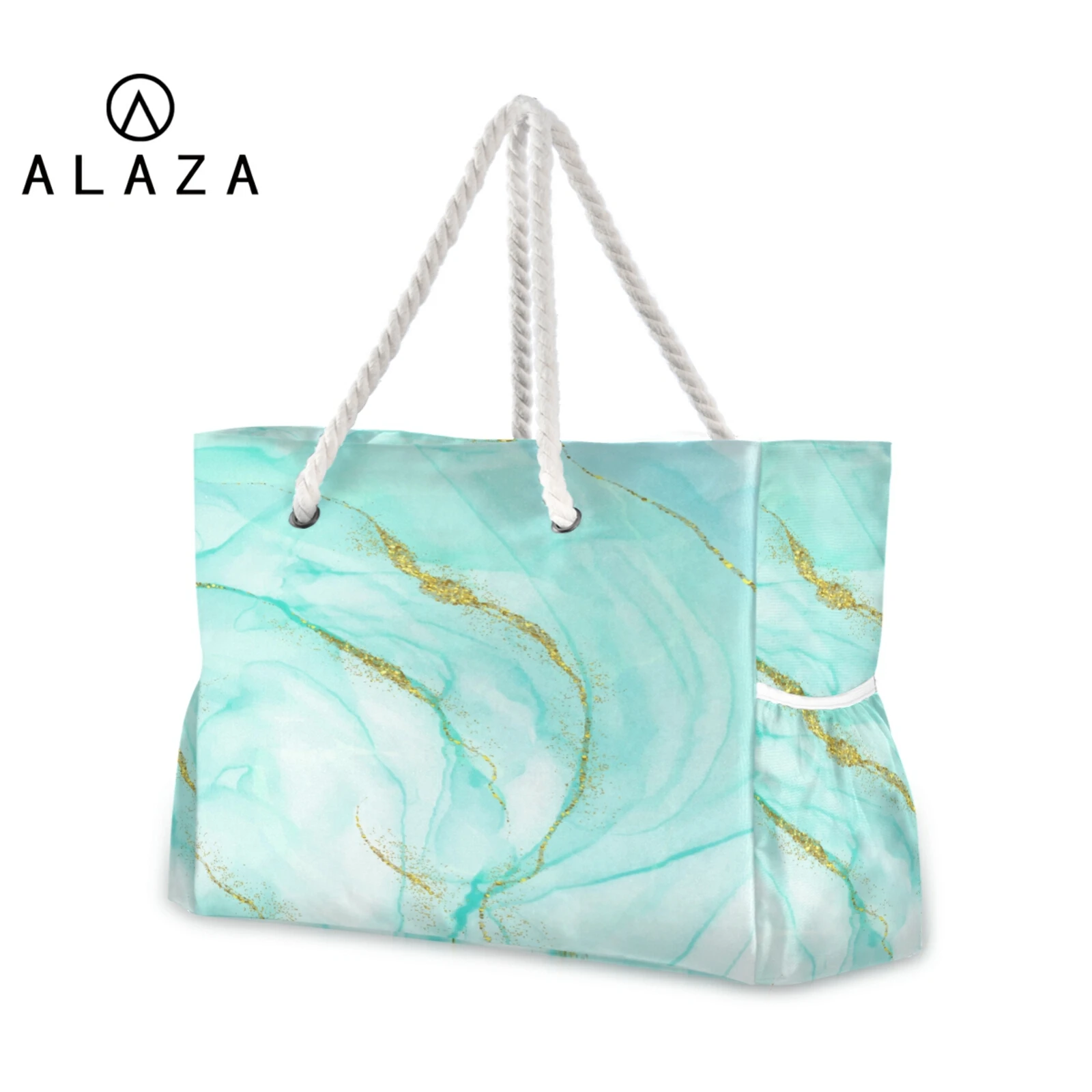 

Beach Tote Bags For Women Large Marble Print Tote Bag For Women's 2022 New Fashion Luxury Soft Nylon Handbags Crossbody Bags