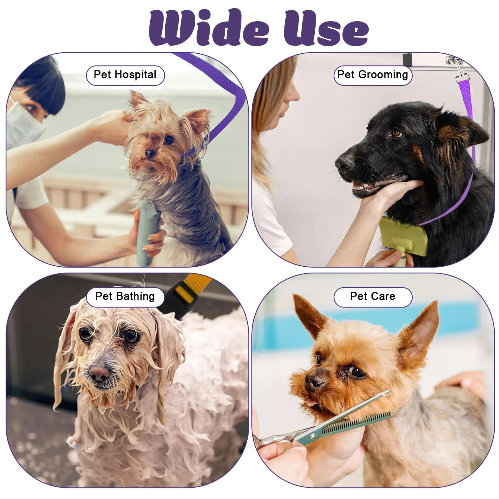 Adjustable Dog Grooming Safety Strap Anti-Escape Puppy Bathing Leash for Pet Wash Fixed Rope for Grooming Table