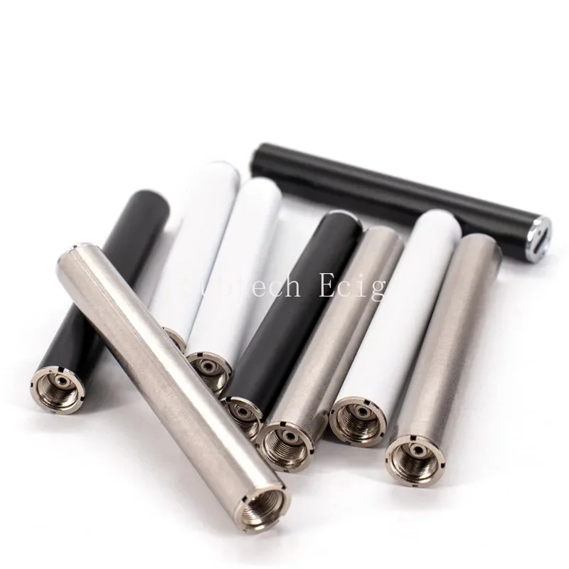 2 قطعة بطاريات Vape أوتوماتيكية 510 350 مللي أمبير في الساعة بدون زر شواحن USB قابلة لإعادة الشحن بطارية التسخين المسبق لخرطوشة الزيت السميك Ecig #6