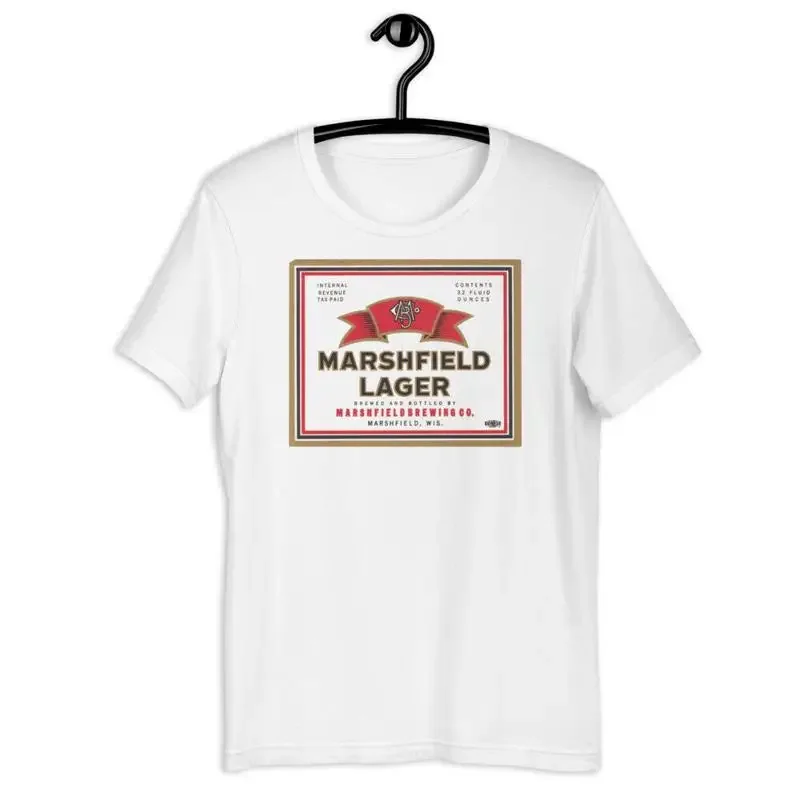 Marshfield Lager Beer White T Shirt