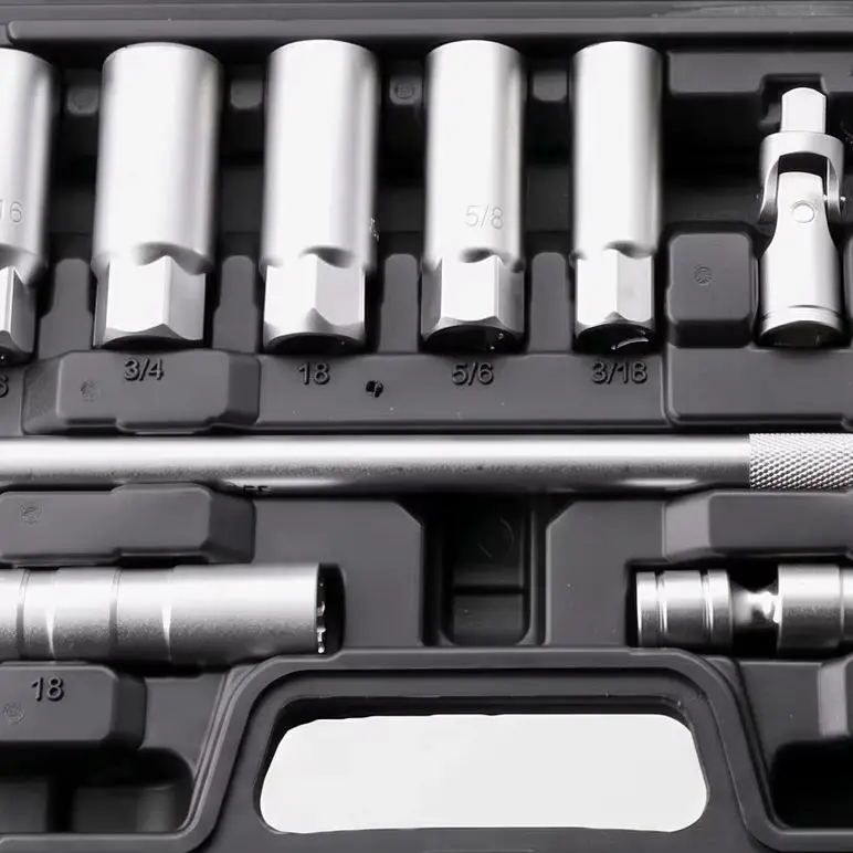 10Pcs Spark Socket Set 3/8 Inch Magnetic Swivel Extension Bar For Car Engine Removal Auto Repair Tool Kit Wrenches