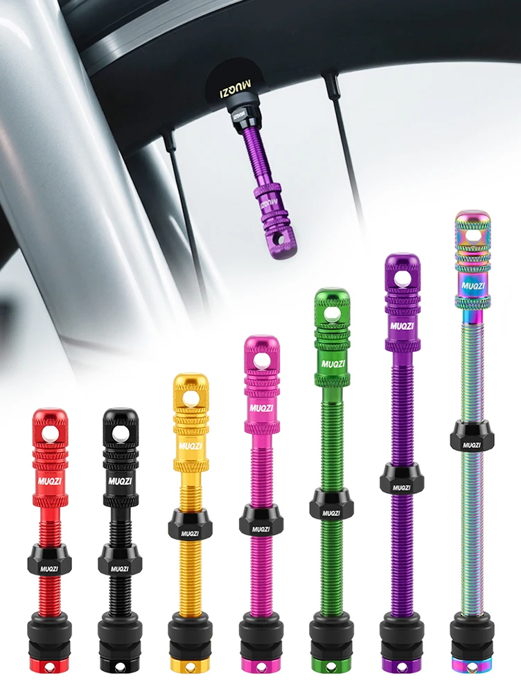 AliExpress MUQZI 45/55/65 mm Tubeless Presta Valve Stem Presta Valve Kit for MTB Road Gravel Bike
