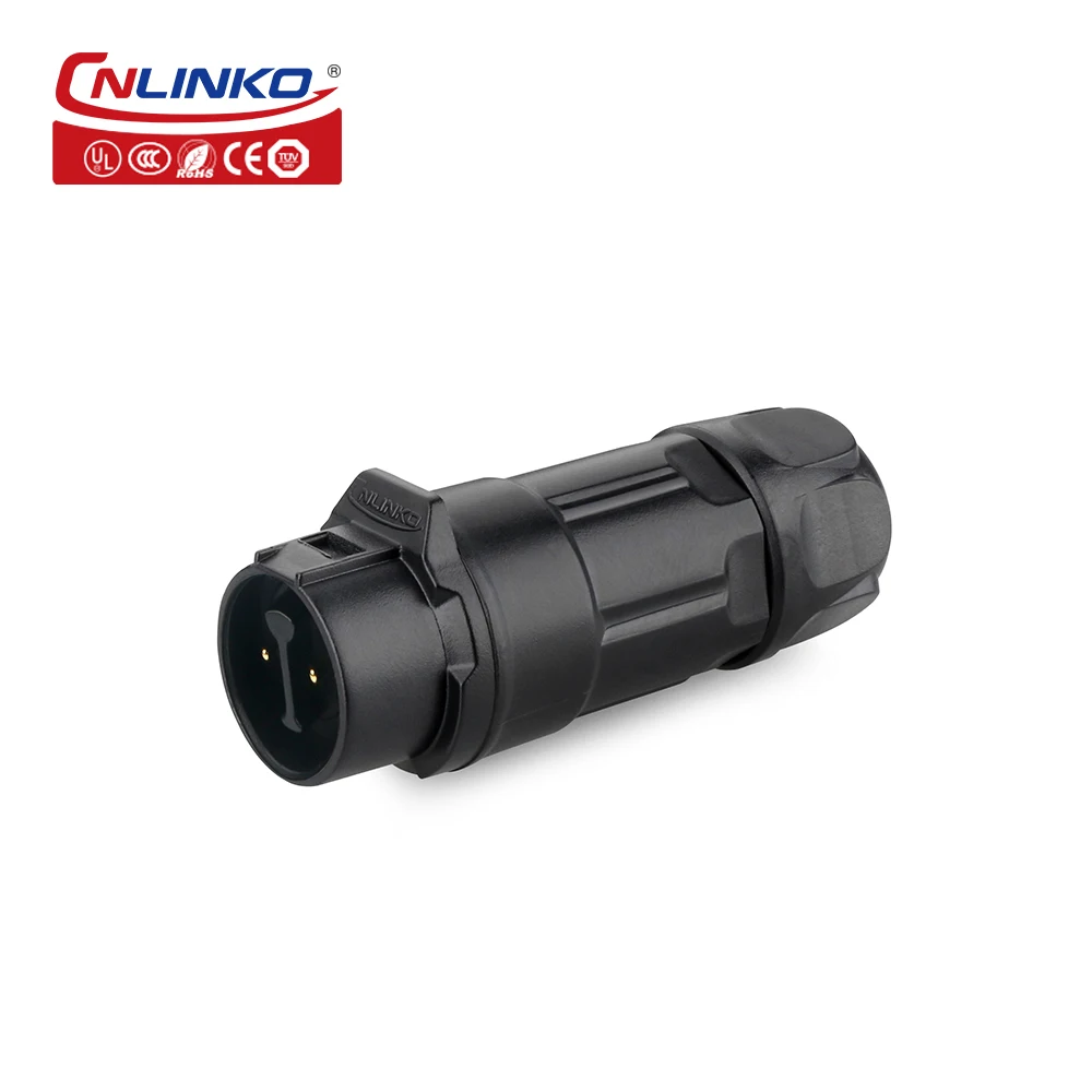 CNLINKO LP12 Electrical Connector IP68 Waterproof 3A~5A Female Plug and Male Socket for Industrial LED Light & Audio Equipment