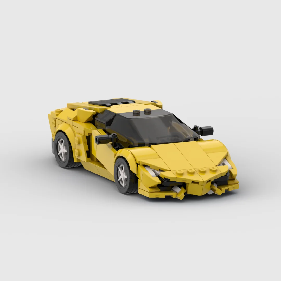 MOC Lambo Aventador racing Speed Champion Racer Building Blocks Brick Creative Garage Toys for Boys Gifts