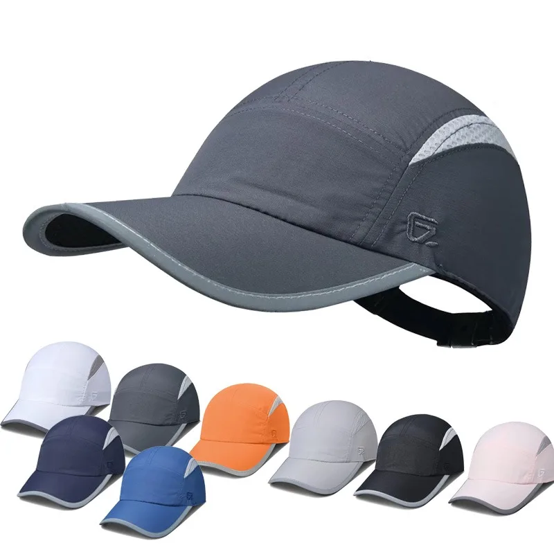 

GADIEMKENSD Womens Unstructured Hats Reflective Brim UPF 50+ Outdoor Caps for Women Quick Dry Waterproof Breathable Baseball Cap