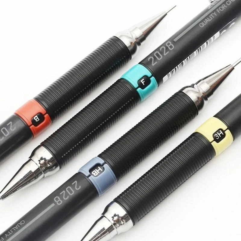 

4 Pcs Mechanical Pencils Set Drawing Pencils Sketching Pencils Automatic Pencils 0.3/0.5/0.7/0.9mm for Art Enthusiasts