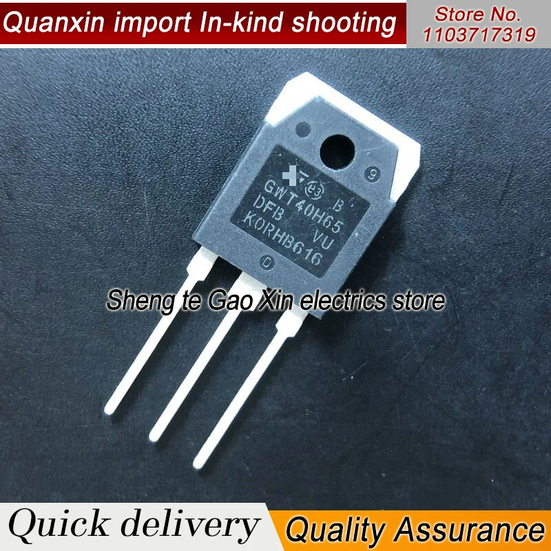 5PCS-10PCS GWT40H65 GWT40H65DFB TO-3P Power IGBT Transistor For Welding Machine 40A 650V  or Original New