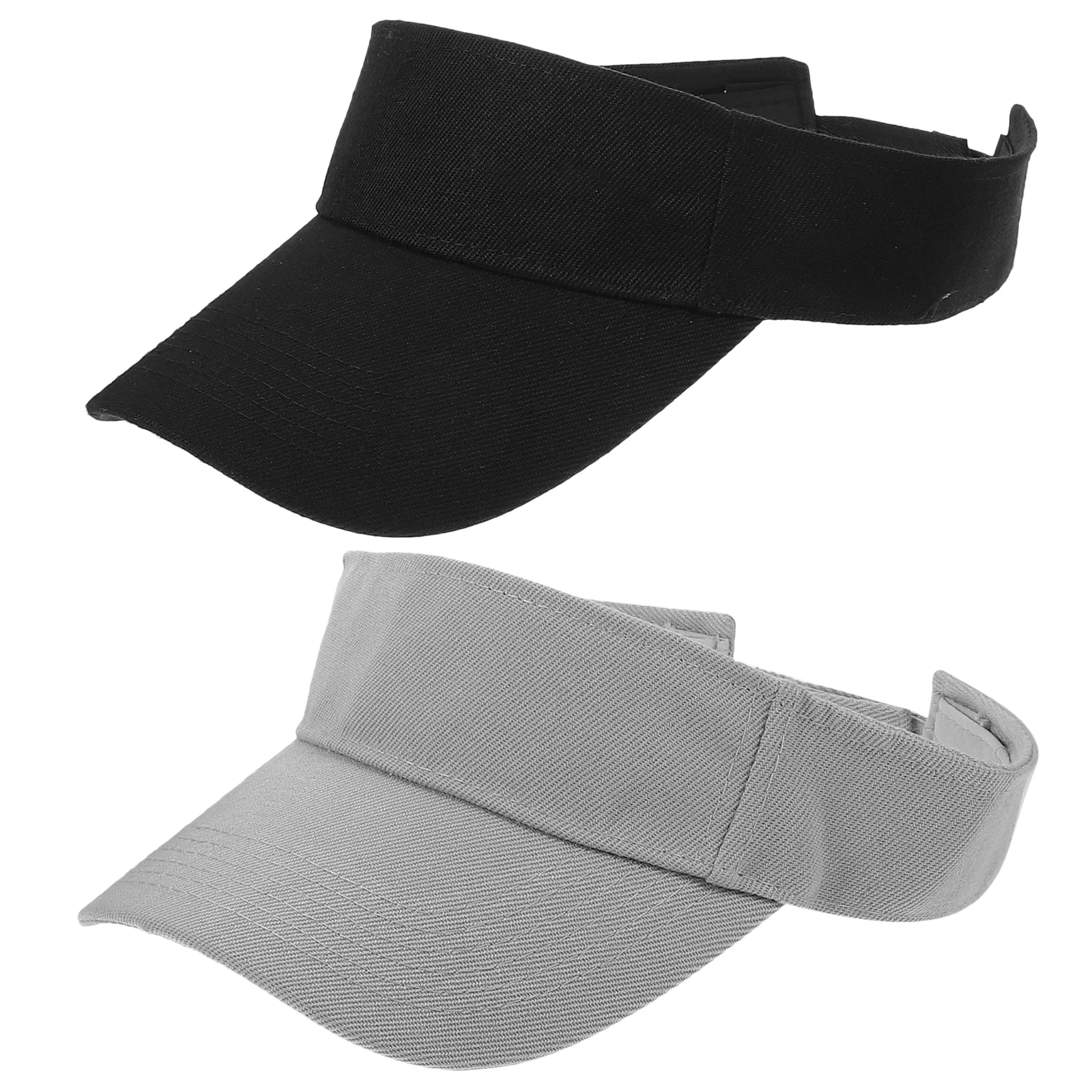 

2Pcs Sun Visor for Women Fashion Summer Hat with Wide Brim Hollow Top Lightweight Athletic Visor Hat Uv Protection Outdoor