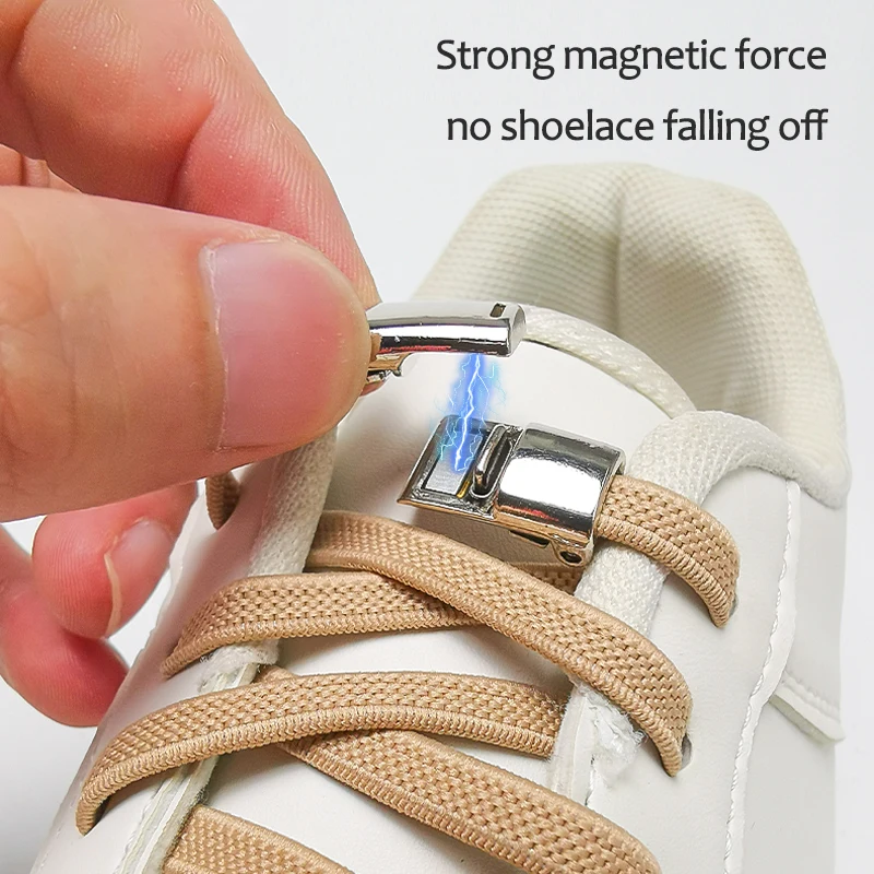 2022 Fashion New Metal Shoelace Magnetic Buckle Shoes Accessories Sneaker Kits Metal Laces Buckle 4 Style Shoe Decorations