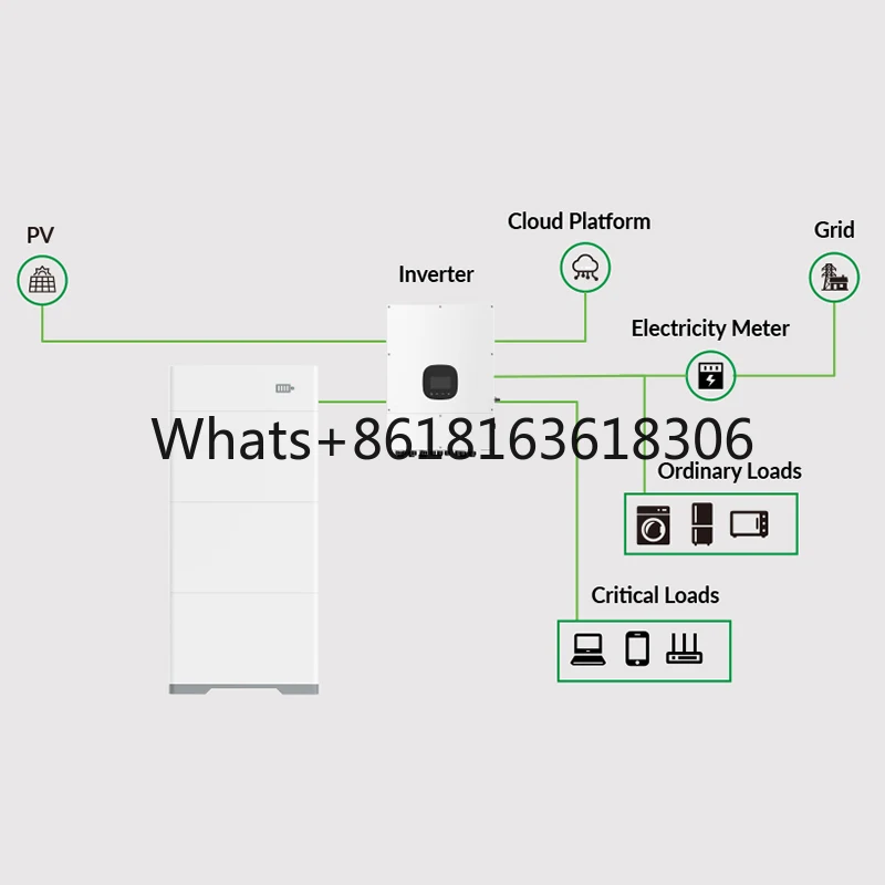 5 Years Warranty Hybrid Solar Inverter 3.3Kwh 51.2V 65Ah Photovoltaic Inverter