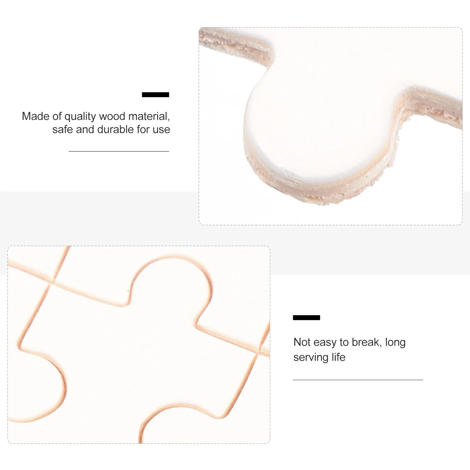 

1000 Pcs Wooden Puzzle Blank Puzzles for Kids Children's Sublimation Jigsaw Diy Blanks Ordinary