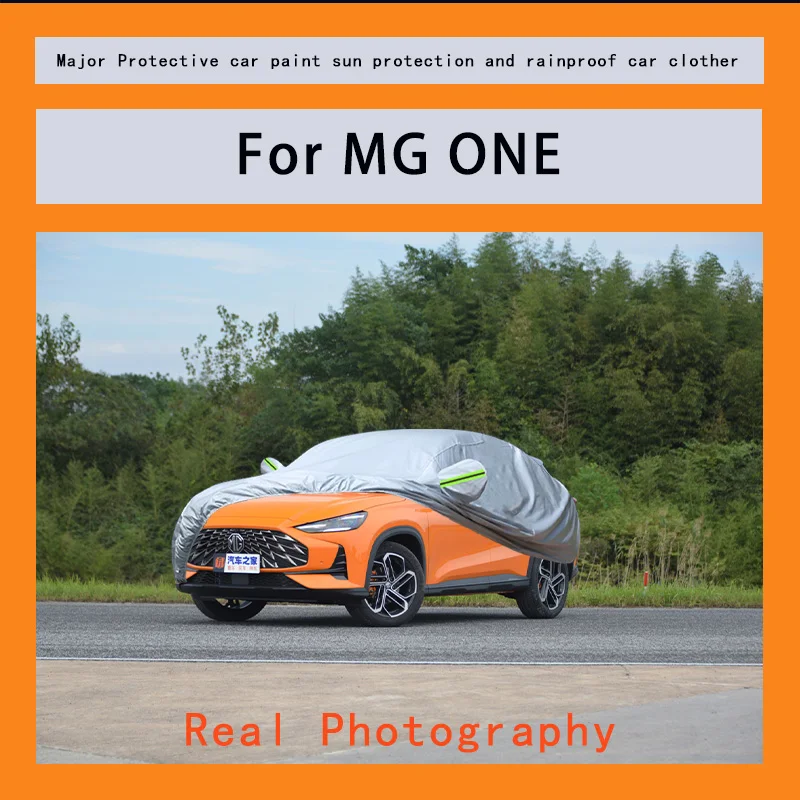 

﻿﻿For MG ONE Car Covers Outdoor Waterproof Dustproof Sun Rain Snow Protection Thick Oxford Cloth Full Outer Cover