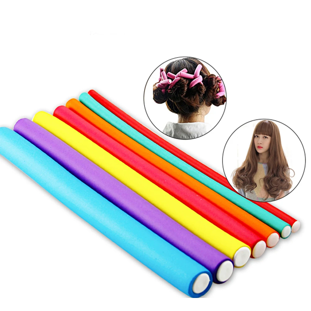 

20 Pcs Curling Iron Hair Rollers Cold Wave Spiral Curls Long Flexible Curler Stick Sponge