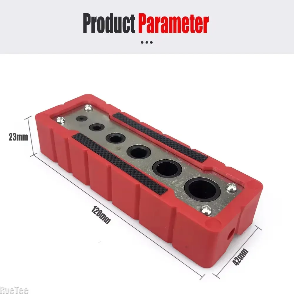 Imagem -06 - Auto-centrado Vertical Pocket Punch Hole Puncher Posicionamento Tool Drilling Guide Woodworking