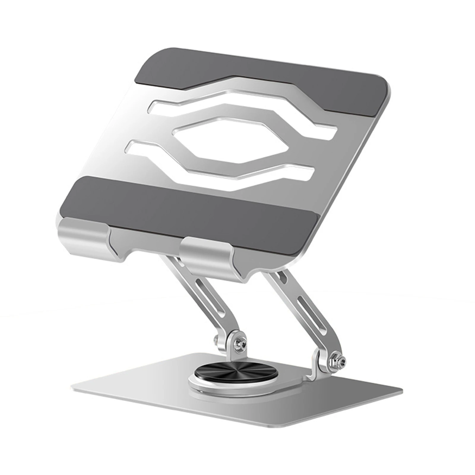 Space Saving Foldable Tablets Mount Full Rotation Multiple Angles Holder for Productivity Desk Office