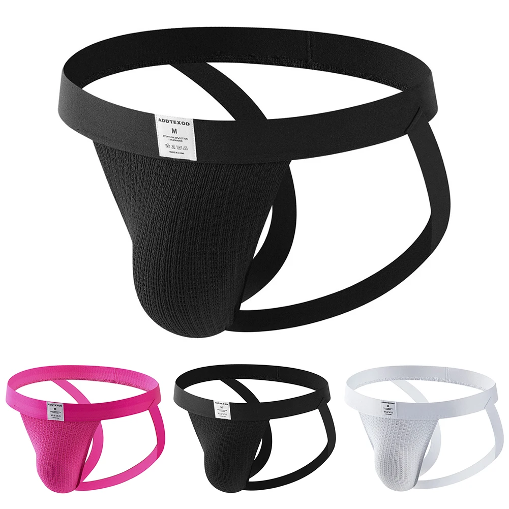 Breathable Underwear Mens G-string 50 Polyamide 50 Spandex Solid Pattern Low-rise Cut Minimal Coverage Woven Mesh Fabric