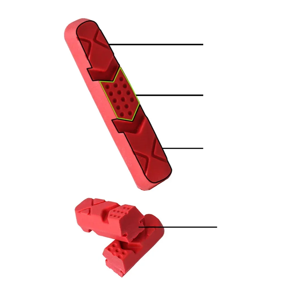 

Sporting V Brake Pads Blocks Pads 1 Pair 12g 53.8x10.3mm C-Brake Mute Rubber + Special Abrasive Newest Protable