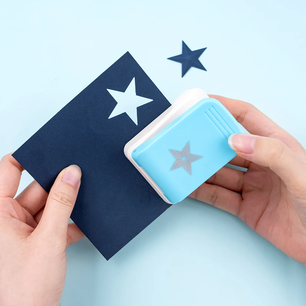 3D postzegel embossing punch tool Star puncher voor scrapbooking journaling planner diy verjaardag vakantie wenskaart ambacht