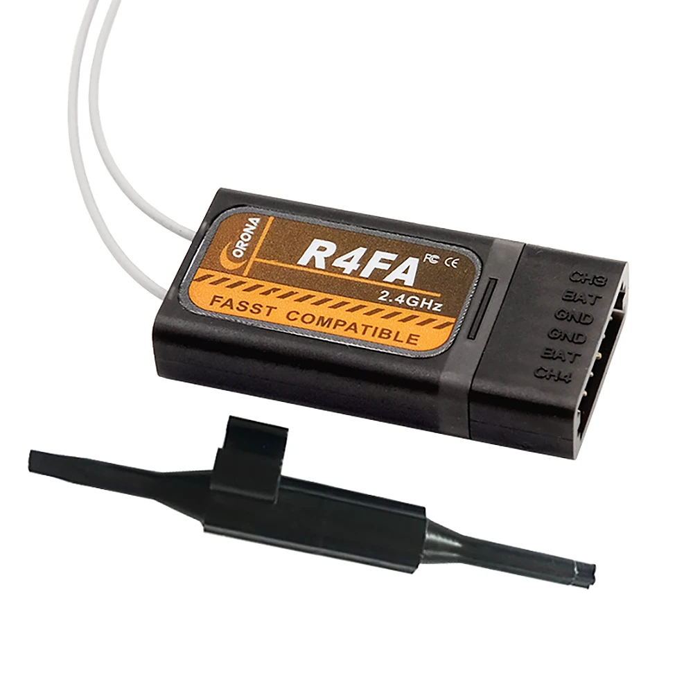 

Приемник Corona R4FA 4CH 2.4ГГц FUTABA FASST для 10C 12FG 14SG 16SZ 18SZ