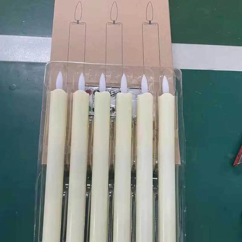6pcs Remote Control Led Decoration Candle Light Battery Operated LED Flameless Taper Dinner Candle Light for Home Decor Holiday