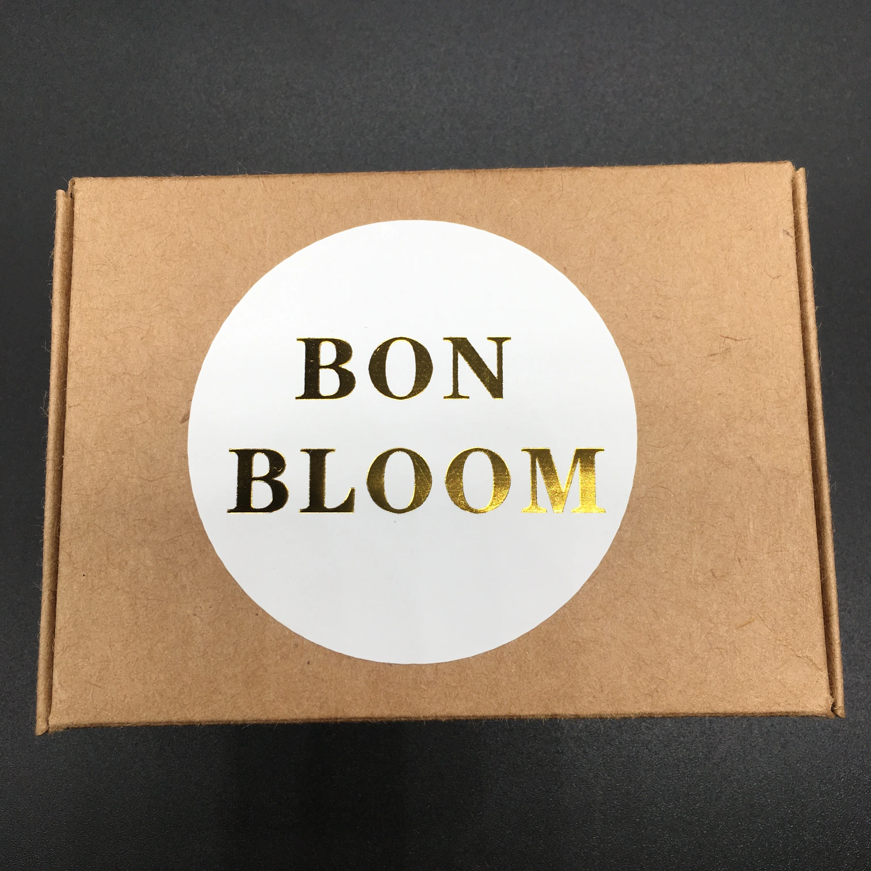 Wit Goud Folie Sticker Custom Business Logo Wedding Custom Label Gold Verpakking Ronde Transparante Label Uw Logo