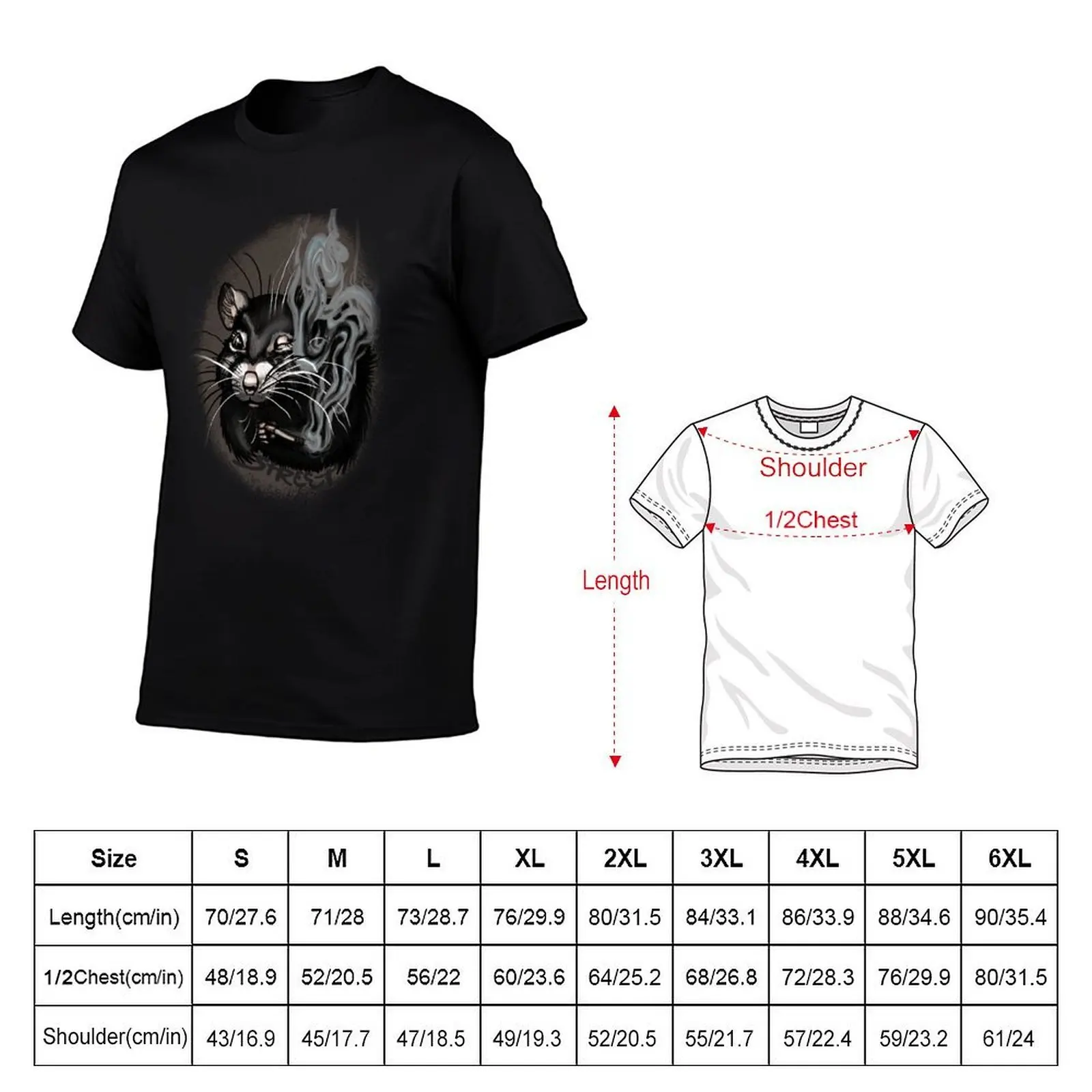 Street Rat Smoker T-Shirt t shirt personalised t shirts for man graphic tees man t shirt luxury T-shirt