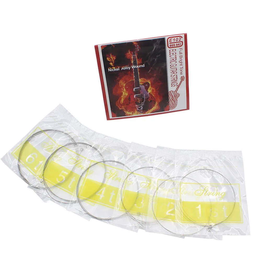 

Electric Guitar Nickel Alloy Strings Accessories Silver Stainless Steel Optical Parts