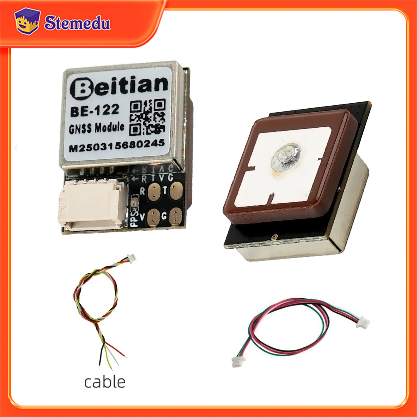 Beitian BE-122 M10 GNSS GPS Antenna Receiver with Flash for PX4/PIX32 Flight Controller FPV UAV Drone