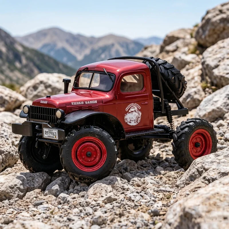 Hot 1/24 FMS Xiaoqi Remote Control Climbing Off-Road Vehicle 4WD Simulation Hard Shell Electric RC Power Wagon Two-Speed Model