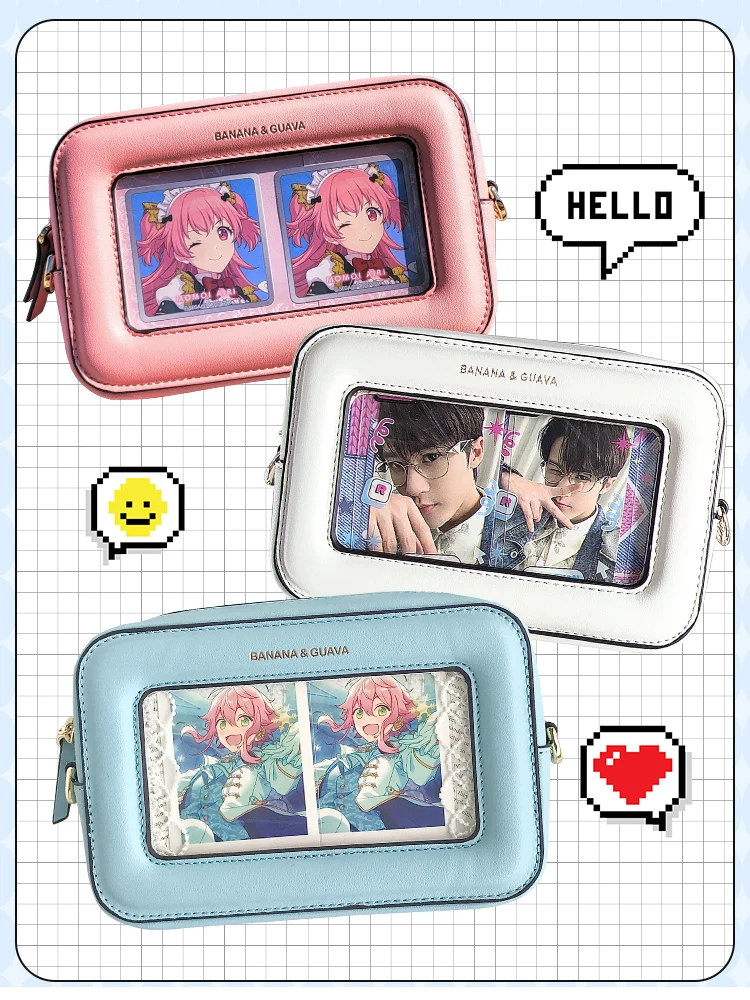 

Design Picture Frame Ita Bag Japanese Small Appetite Crossbody Display Square Handbag Transparent Bags