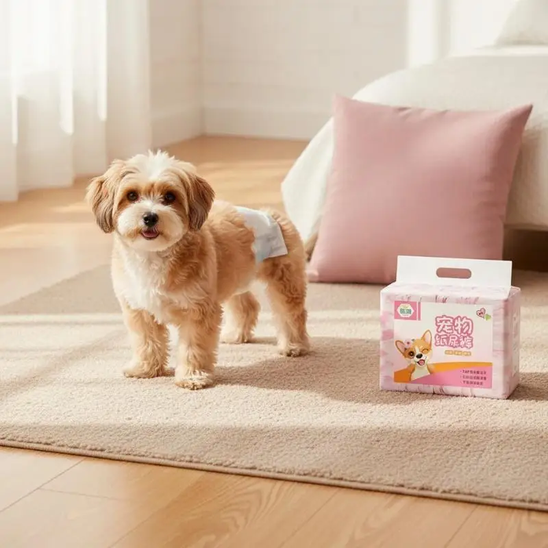 10Pcs Disposable Pet Diapers With Super Absorbent Core And Leak Proof Design Perfect For Small Medium Dogs Puppies Home Outdoor