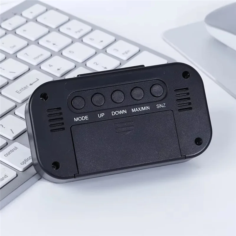 LBER Weather Station Clock With Color Display Temp&Humidity Monitor Backlit For Kids Teens Students - Bedroom Dorm Desk