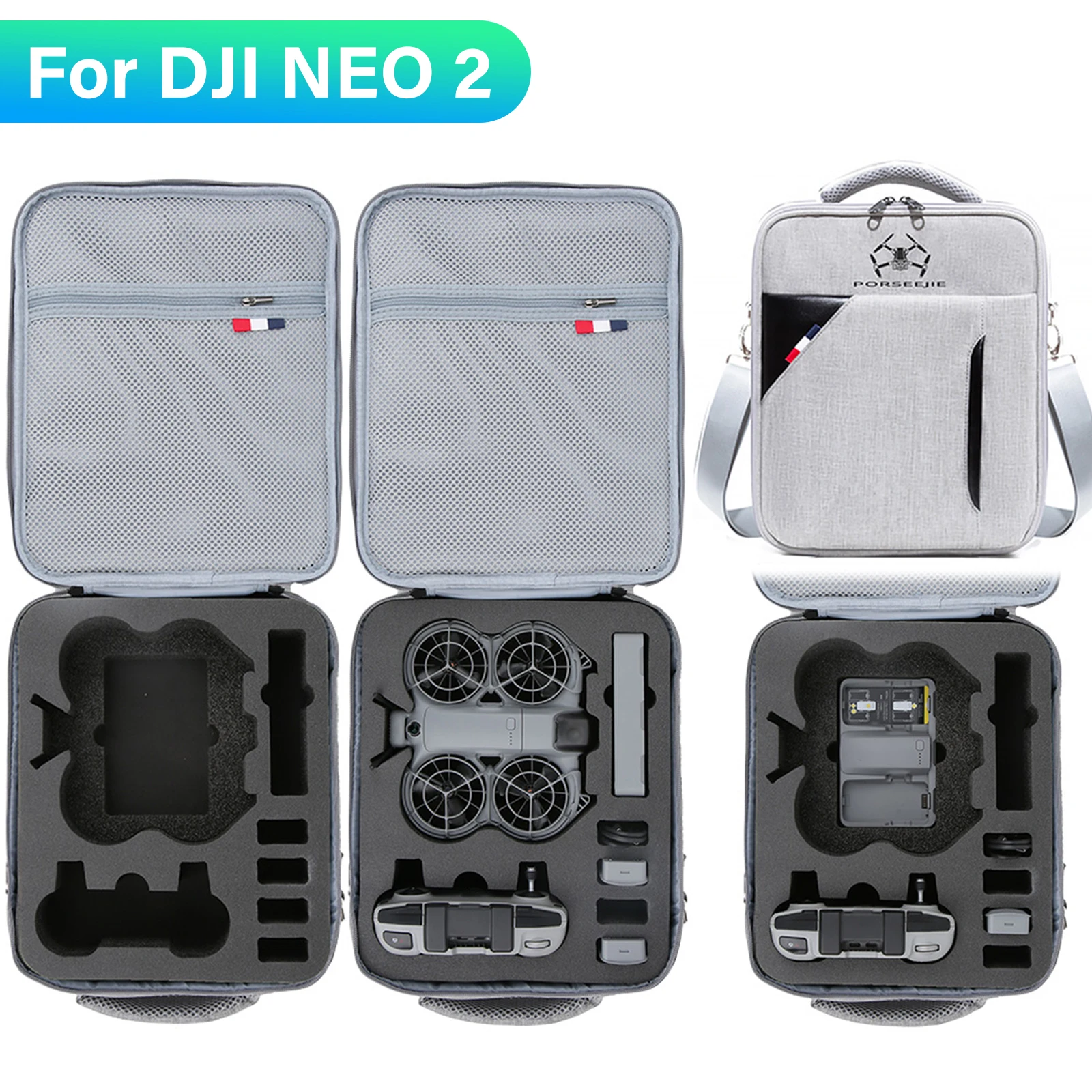 For DJI NEO 2 Shoulder Bag Storage Case Messenger Chest Bag Portable Fashion Box for DJI NEO 2 RC N3 Control Drone Accessories