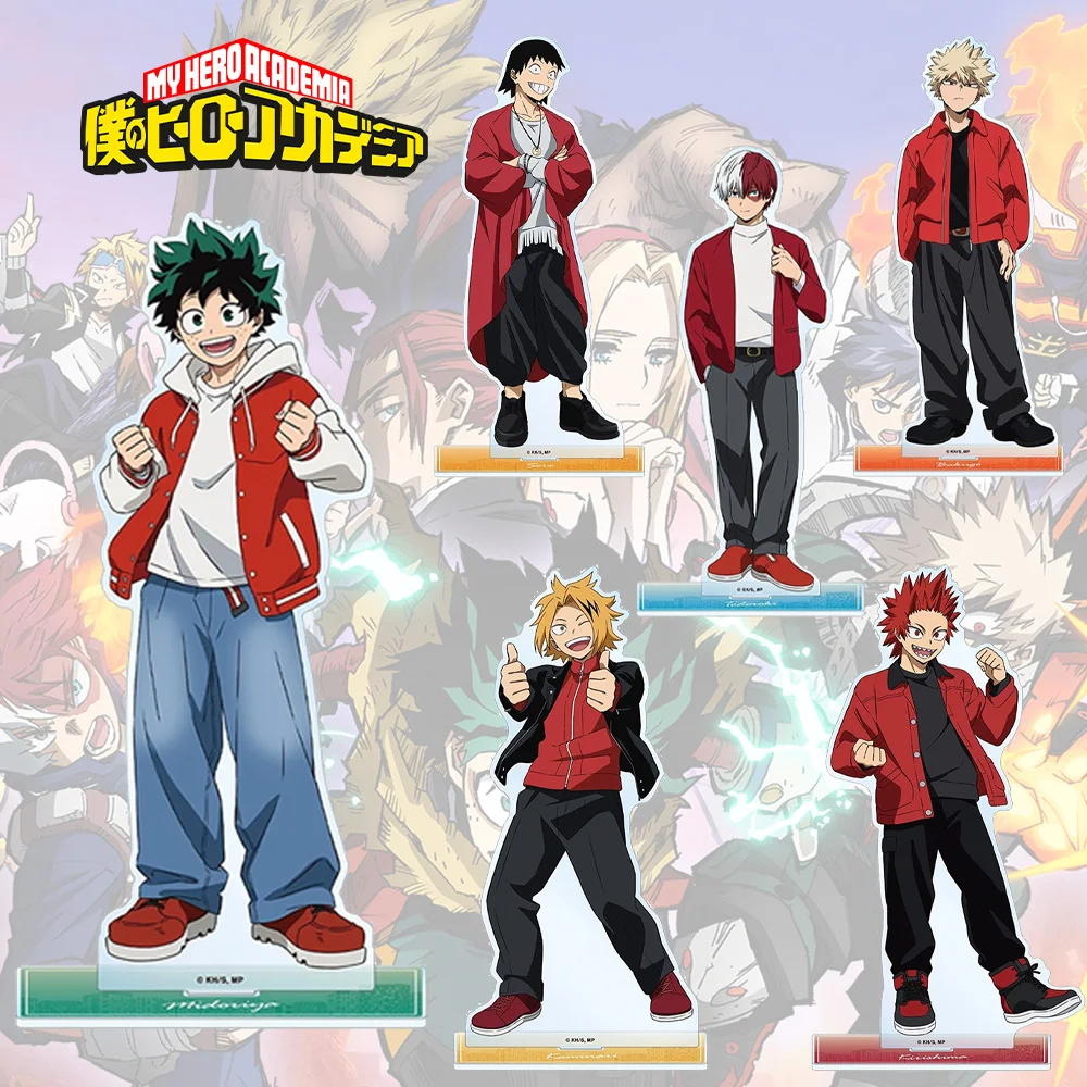 My Hero Academia Memory Photograph Ver. Izuku Midoriya Katsuki Bakugo Shoto Todoroki Eijiro Kirishima Llavero acrílico con soporte