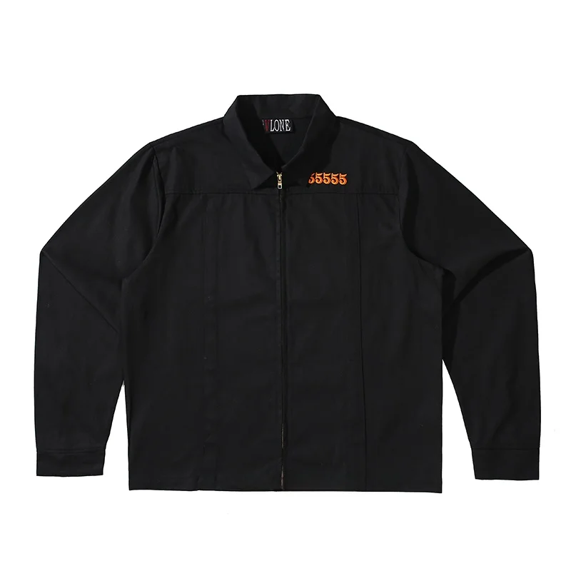 

Мужская повседневная куртка на молнии Jaet Prison Trainer Jaet с вышивкой Long Sve Slim Fit, весна-осень, молодежный бренд Faion FOG