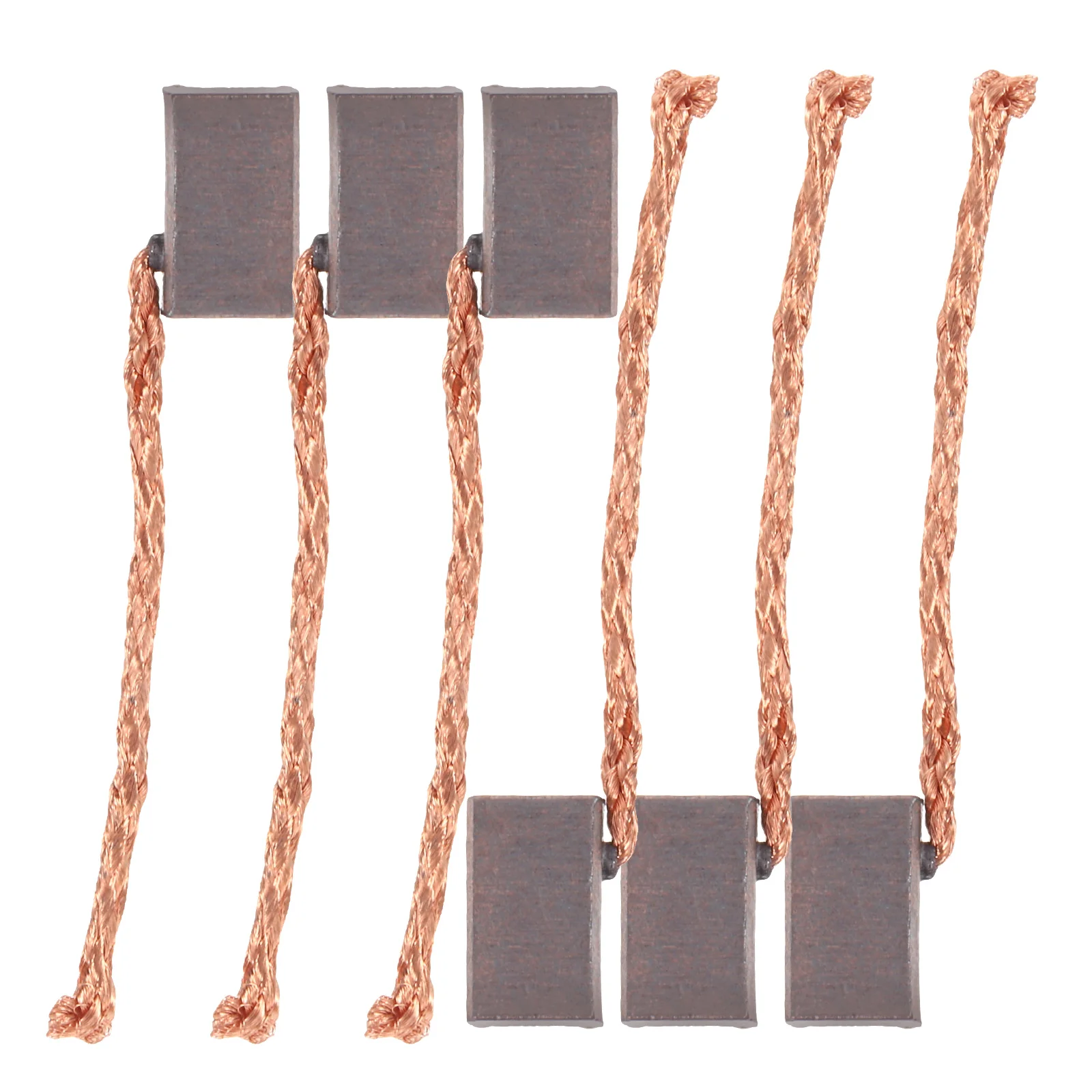 

6pcs High Copper Content Wearresistant Carbon Brush for Automotive Window Motor Electric Components Replacement