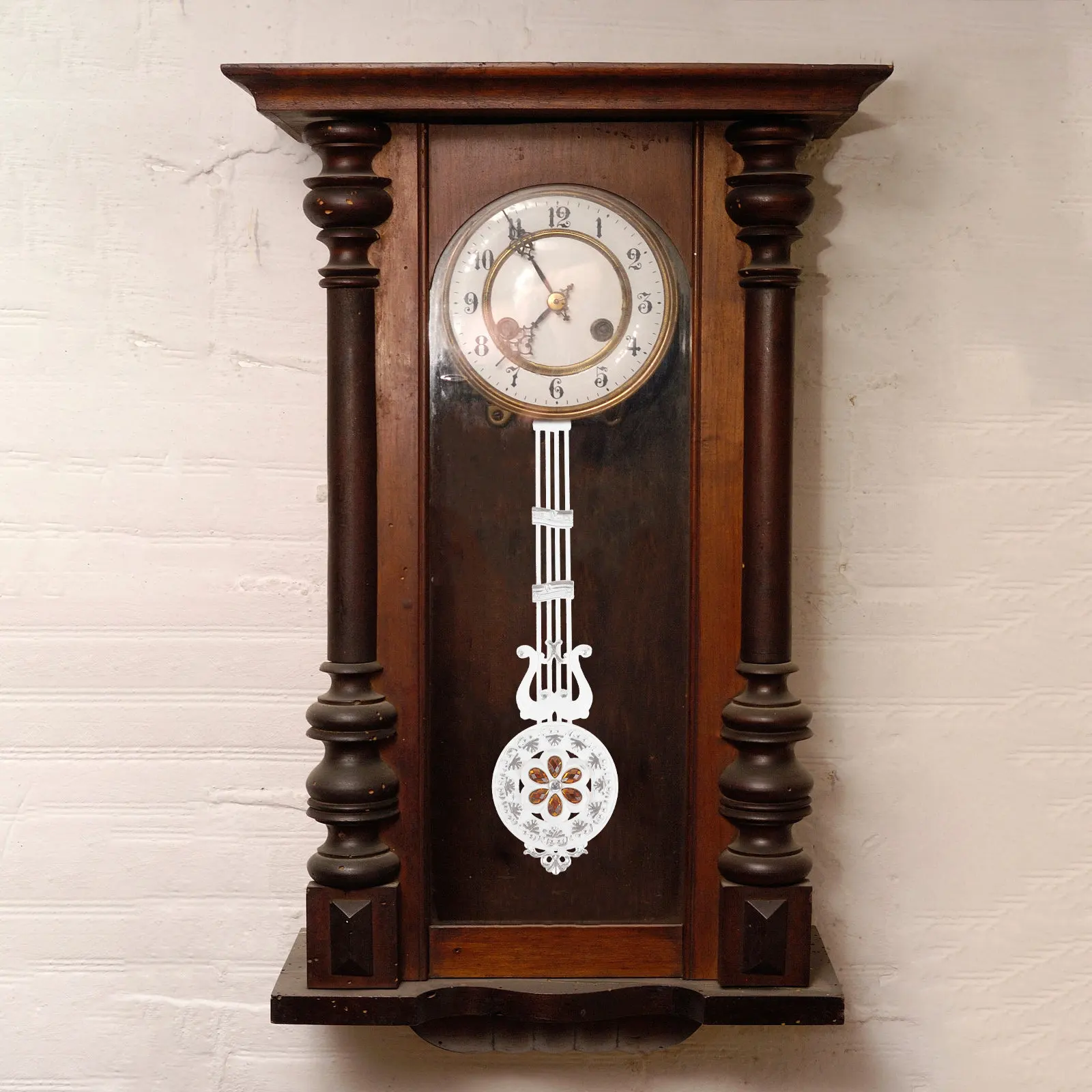 Clock Pendulum Works DIY Repair Parts Replacement Wall Silver Metal for Indoor Mechanism