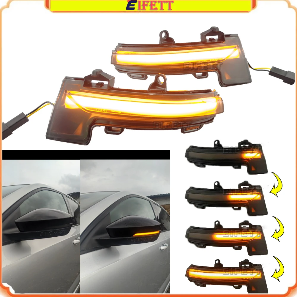 New LED Dynamic Turn Signal Sequential Blinker Side Mirror Indicator Light For Skoda Octavia III 5E3, NL3, NR3 (Bj. 2012- 2018)